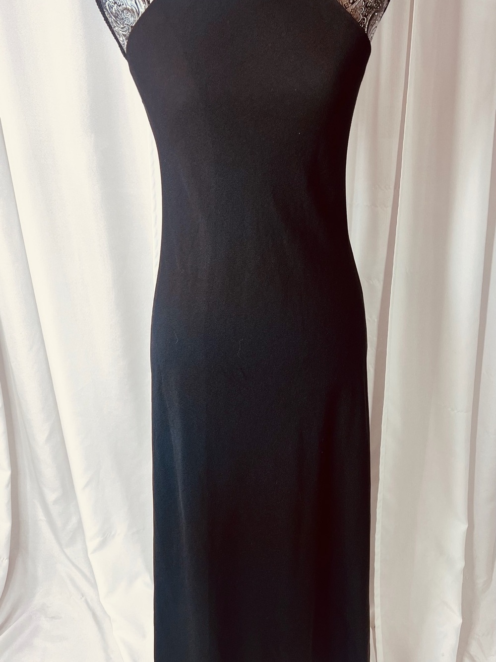 All That Jazz Black Maxi Slip Dress